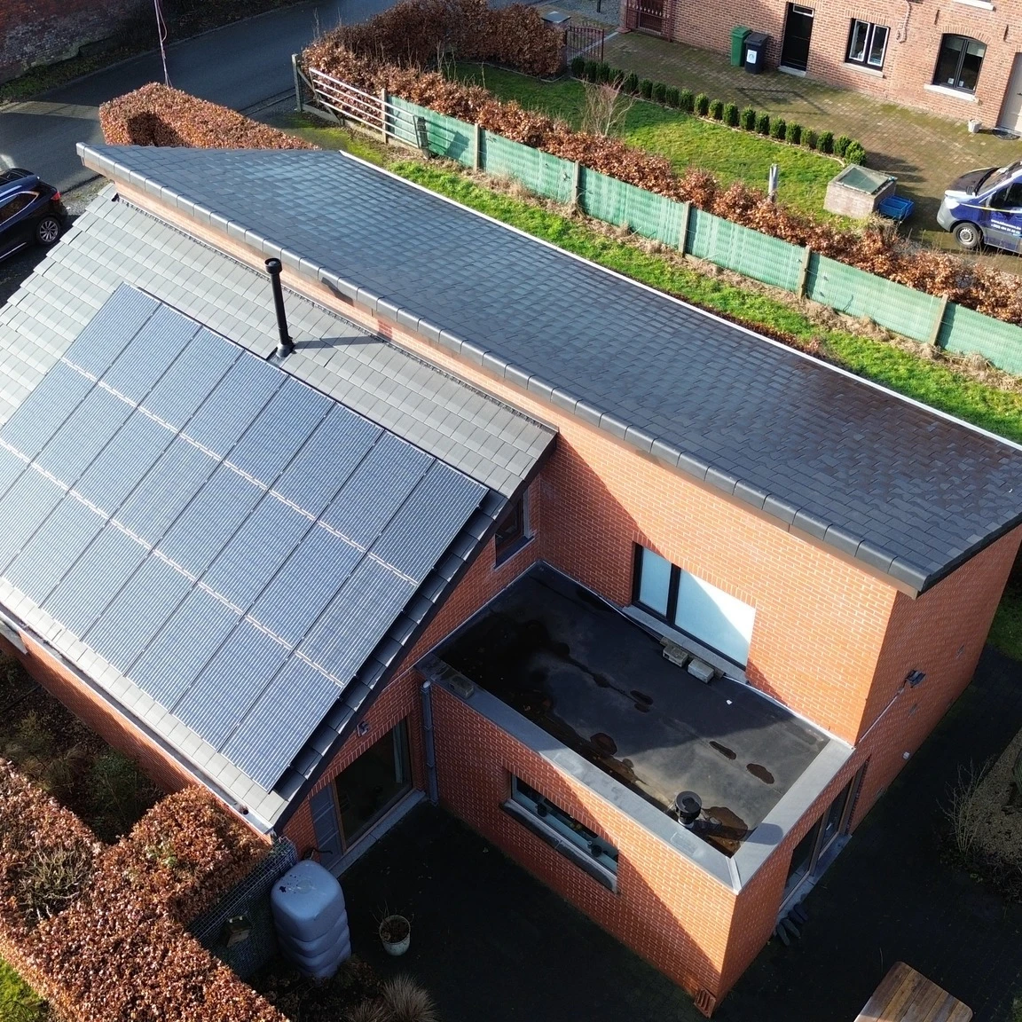 Totale dakrenovatie te Galmaarden